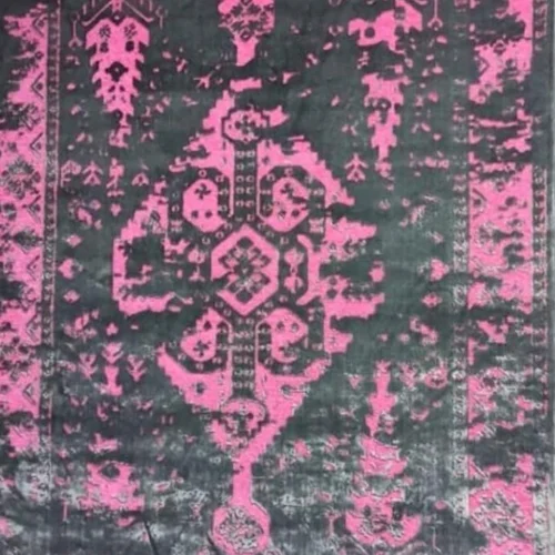 فرش ماشینی طرح پتینه کد 2018 زمینه صورتی