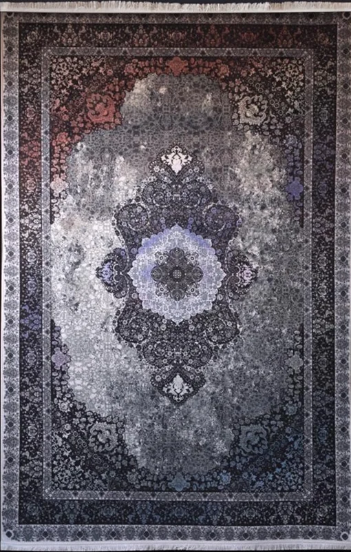 فرش ماشینی ابریشمی Viena طرح 11398