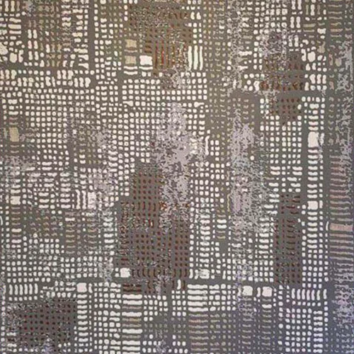 فرش ماشینی طرح پلاتینیوم کد 6017 زمینه طوسی